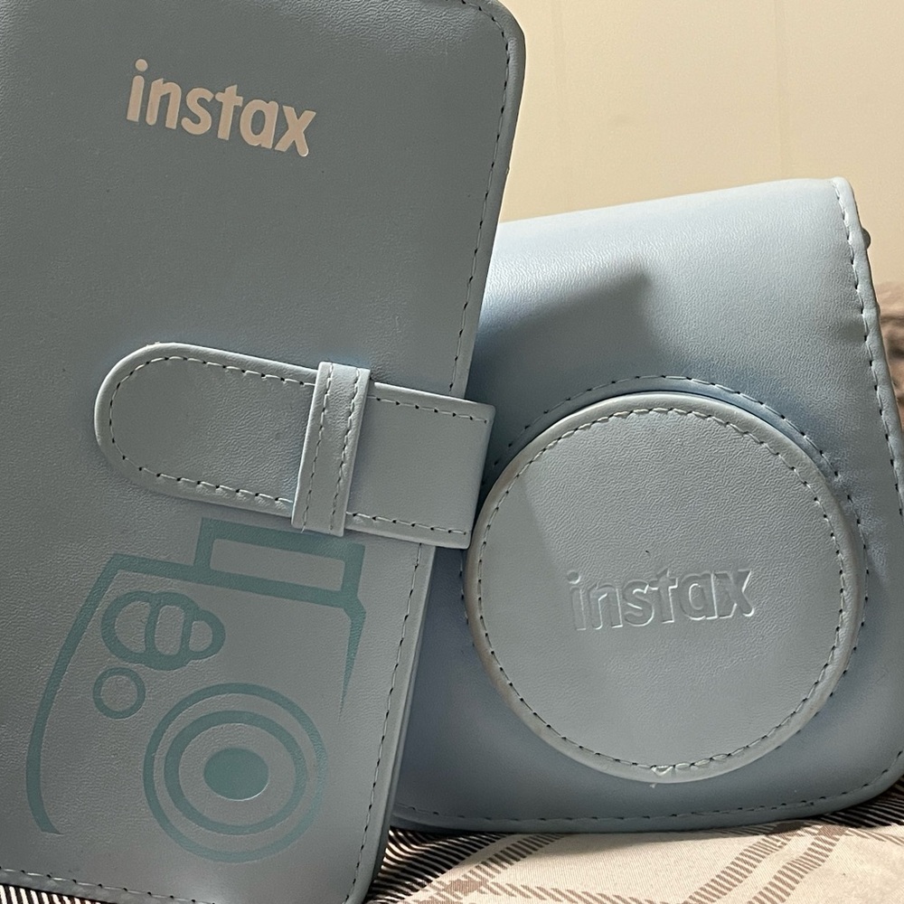 Instax Blue Camera Case Set